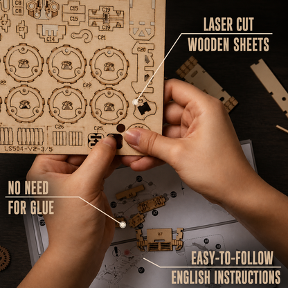 3D Wooden Puzzle Submachine